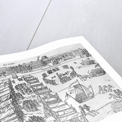 Frost Fair on the Frozen Thames Woodcut by Anonymous