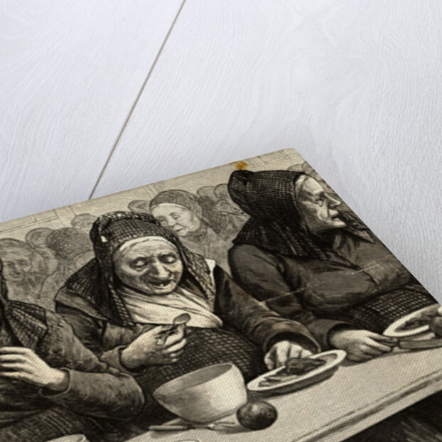 Old Women Having Meal by Anonymous