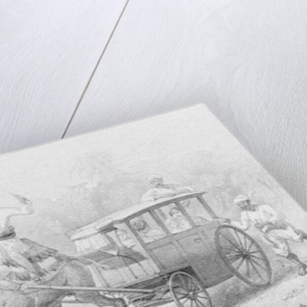 People Riding in Camel Drawn Coach by Anonymous