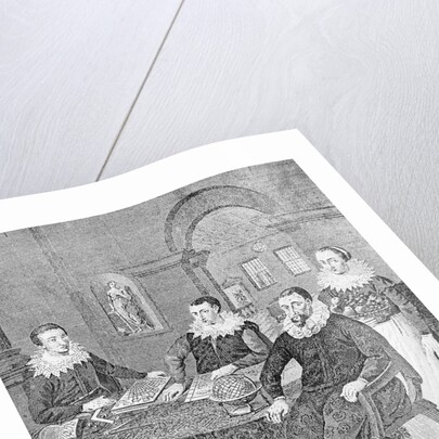 Christopher Columbus with his Two Sons by Anonymous