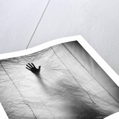 Shadow of a Hand Against Cloth by Anonymous