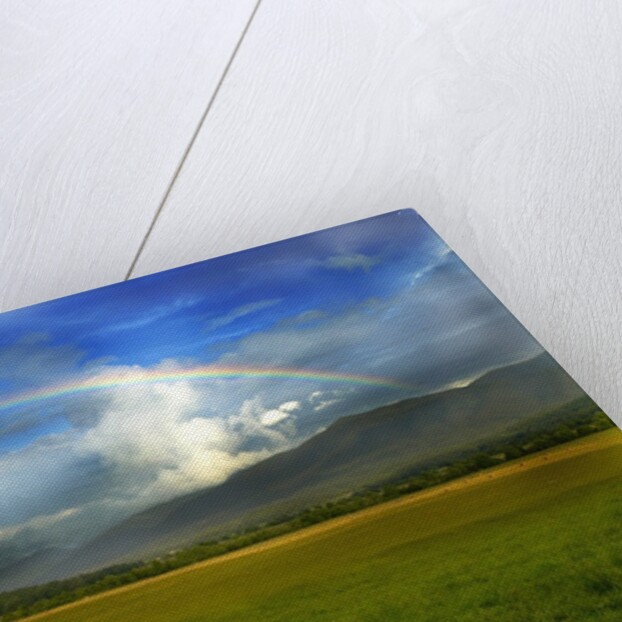 Rainbow Over Valley by Anonymous