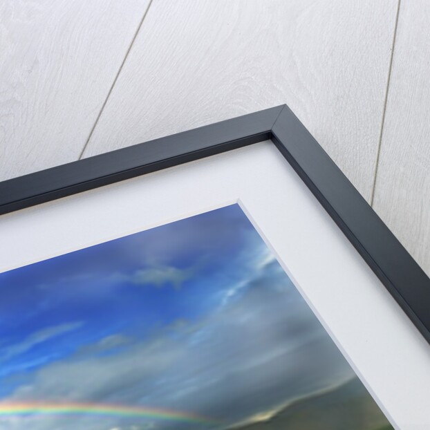 Rainbow Over Valley by Anonymous