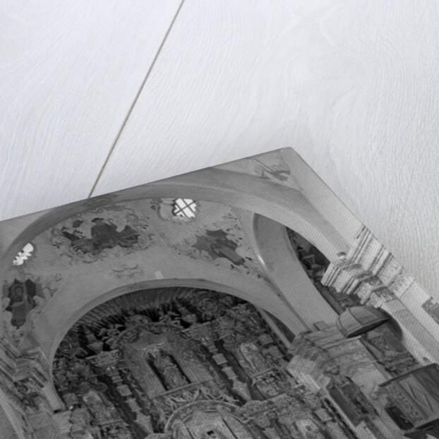 Interior of the Mission Church of San Xavier del Bac by Anonymous