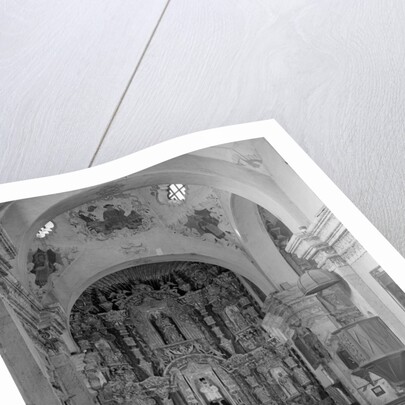 Interior of the Mission Church of San Xavier del Bac by Anonymous