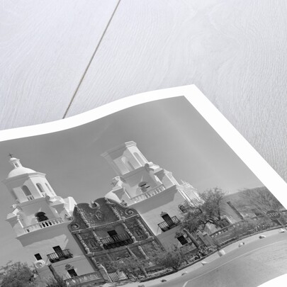 Facade of the Mission Church of San Xavier del Bac by Anonymous