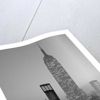 Empire State Building at Night by Anonymous