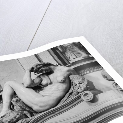 Detail of Night from the Tomb of Giuliano de' Medici by Michelangelo Buonarroti