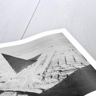 The Pyramid of Khafre as Seen from the Great Pyramid by Anonymous
