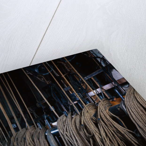 Ropes Controlling Scenery at Metropolitan Opera House by Anonymous