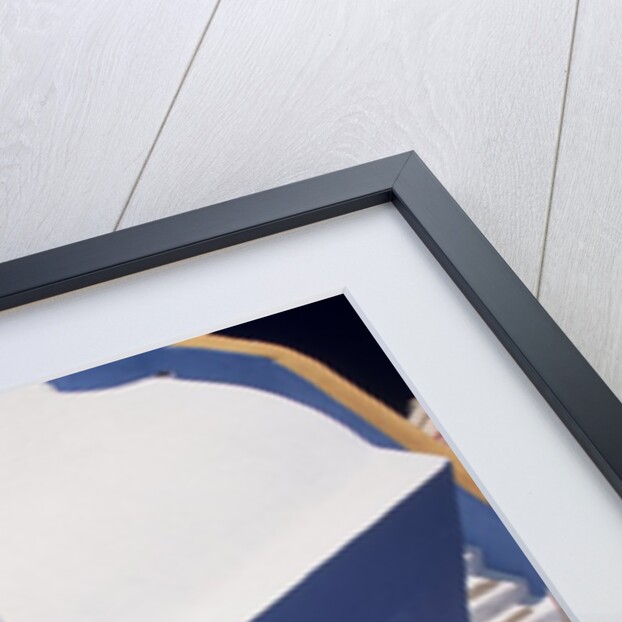 Traditionally Painted Greek House in Oia by Anonymous