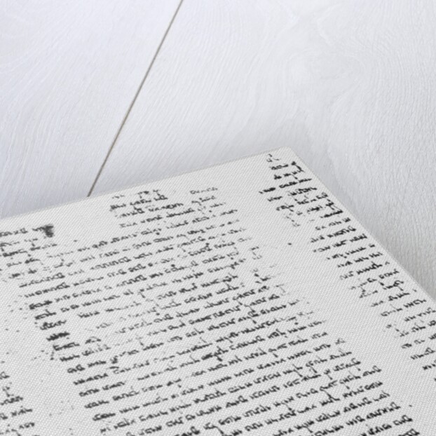 View of Parchment of the Dead Sea Scrolls From Book of Isaiah by Anonymous