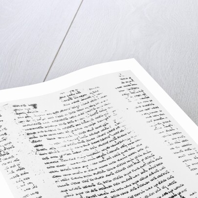 View of Parchment of the Dead Sea Scrolls From Book of Isaiah by Anonymous