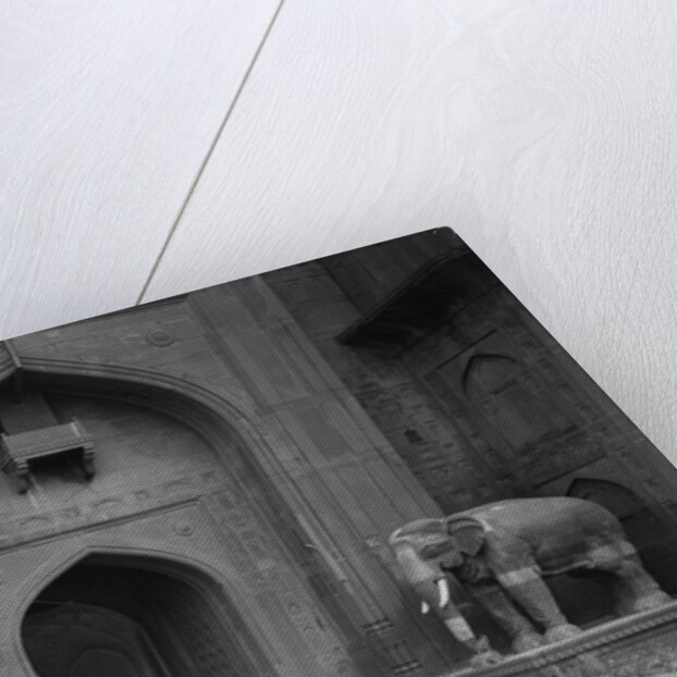 Elephant Statues at Red Fort by Anonymous