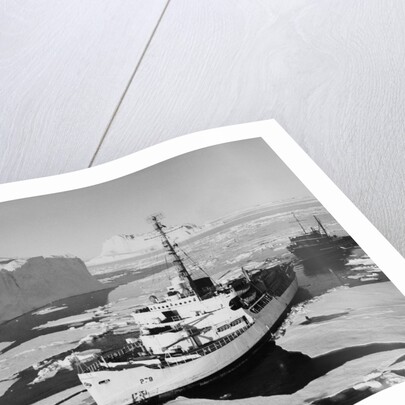 U.S. Coast Guard Ice Breaker in Arctic by Anonymous