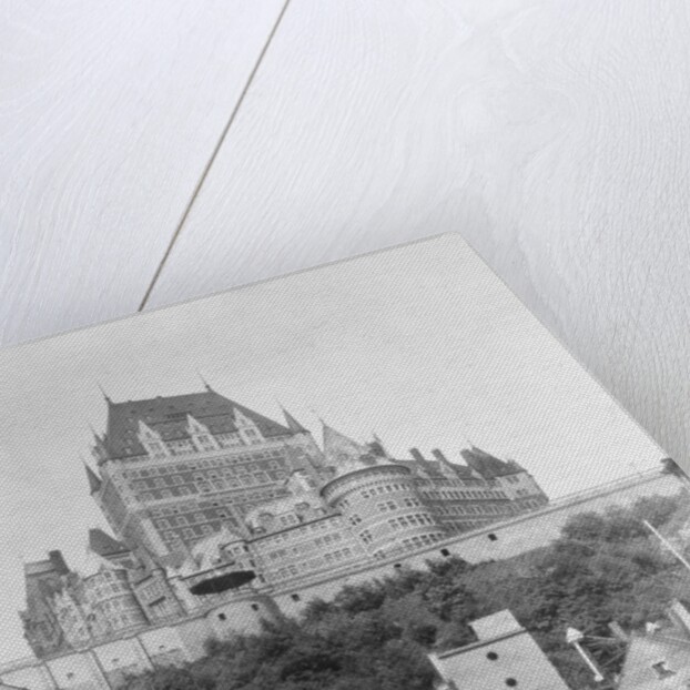 Chateau Frontenac Above Town by Anonymous