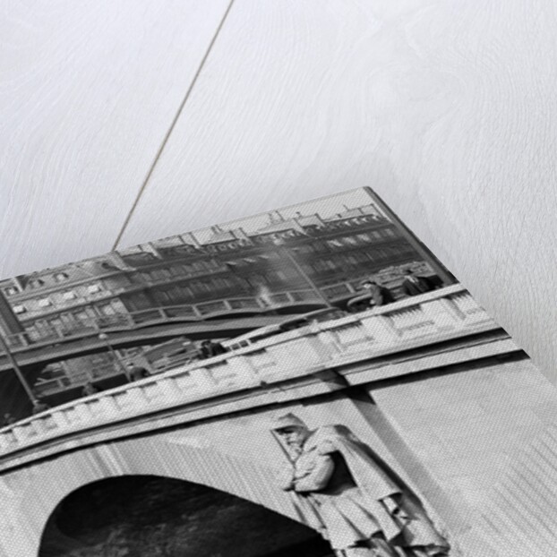 View of Bridge Along the Seine by Anonymous