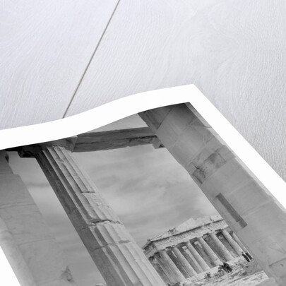 View of Workers at Parthenon Building Site by Anonymous