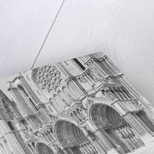 Exterior Showing the Cathedral of Chartres by Anonymous
