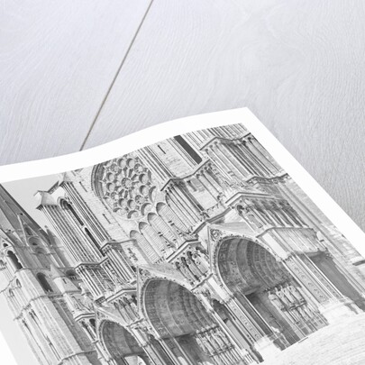 Exterior Showing the Cathedral of Chartres by Anonymous