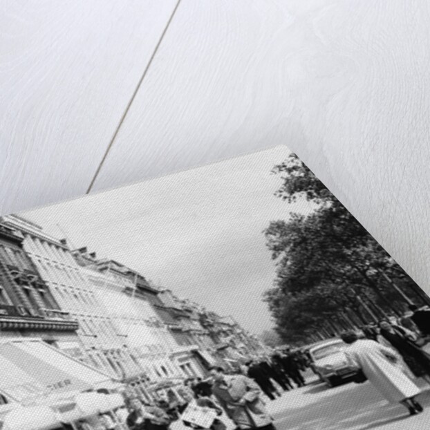 Sidewalk Cafe on the Champs-Elysees in Paris by Anonymous