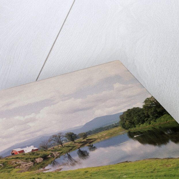 Connecticut River and Farm by Anonymous
