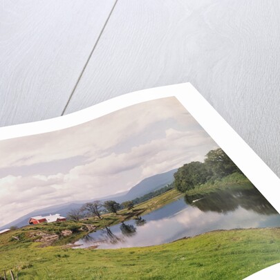 Connecticut River and Farm by Anonymous