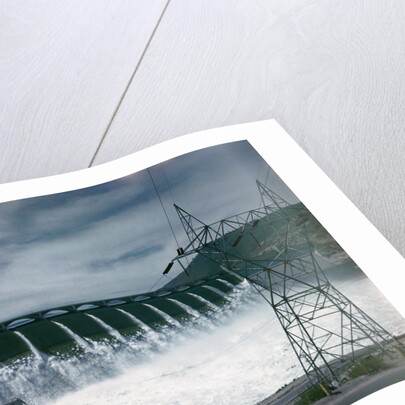 Water Flowing Over Spillway of Grand Coulee Dam by Anonymous