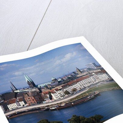 Weser River and Bremen in Germany by Anonymous