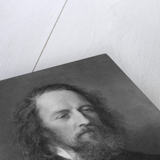 Portrait of English Poet Alfred Lord Tennyson by Anonymous