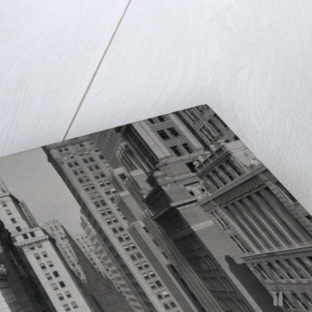 Aerial View of Buildings on Wall Street near Trinity Church by Anonymous