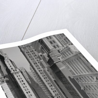 Aerial View of Buildings on Wall Street near Trinity Church by Anonymous