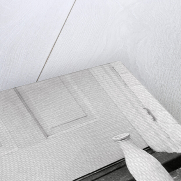 Morning Paper and Milk Bottle on Doorstep by Anonymous