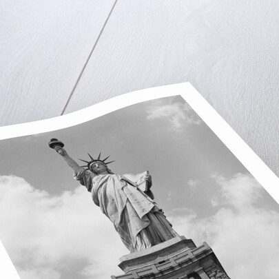 Upper View of Statue of Liberty by Anonymous