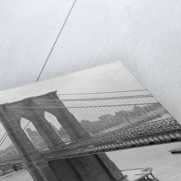 Brooklyn Bridge and Manhattan Skyline by Anonymous