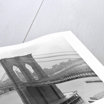 Brooklyn Bridge and Manhattan Skyline by Anonymous