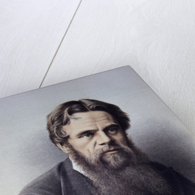 Lithographed Portrait of William Holman Hunt by Anonymous
