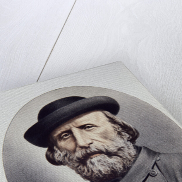 Lithographed Portrait of Giuseppe Garibaldi by Anonymous