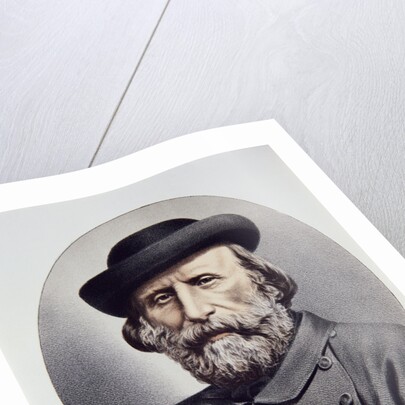 Lithographed Portrait of Giuseppe Garibaldi by Anonymous