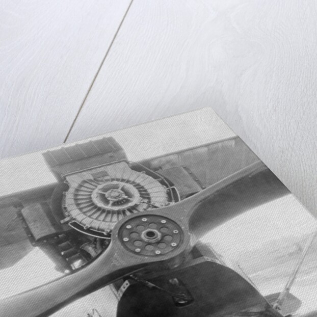Close-up of Single Propeller Aircraft with G-E Supercharger by Anonymous