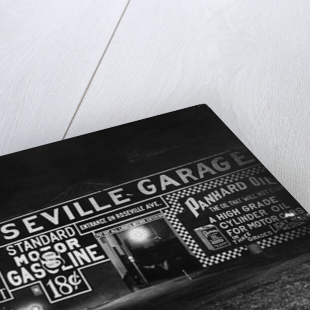 Garage Illuminated with Flood Light by Anonymous