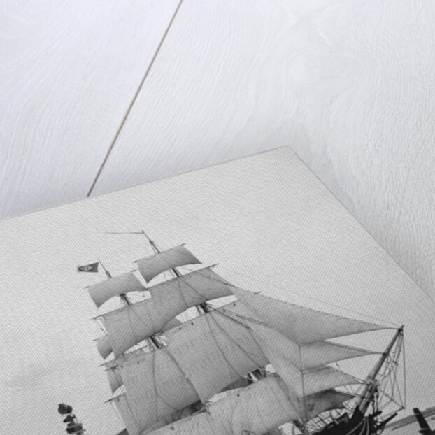 Whaling Ship at a Dock by Anonymous