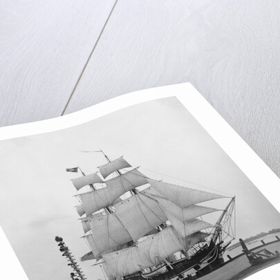 Whaling Ship at a Dock by Anonymous