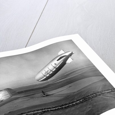 The Macon Approaches an Airfield by Anonymous