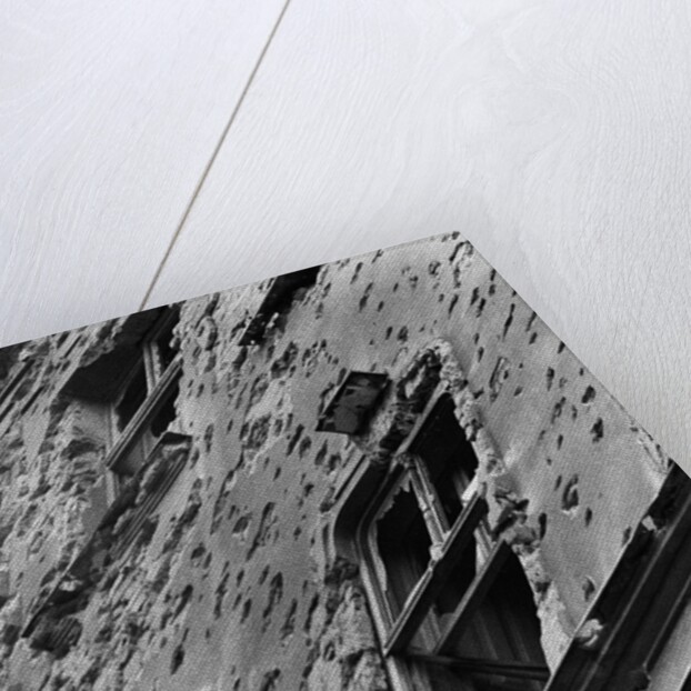 A Scarred Building by Anonymous