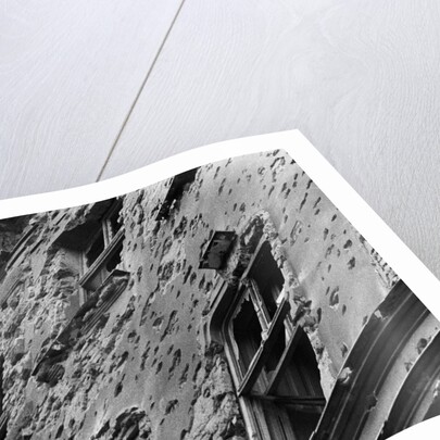 A Scarred Building by Anonymous