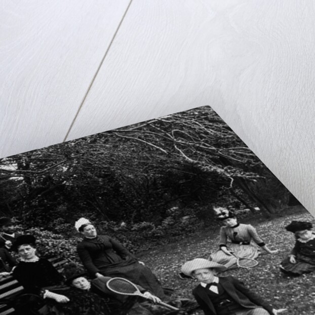 Group of People With Tennis Rackets by Anonymous