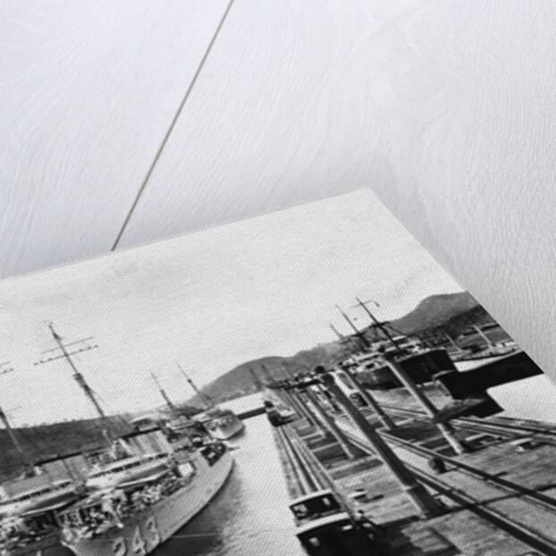 Destroyers on the Panama Canal by Anonymous