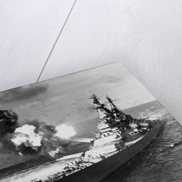 U.S.S. Missouri Firing its Guns by Anonymous