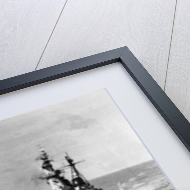 U.S.S. Missouri Firing its Guns by Anonymous